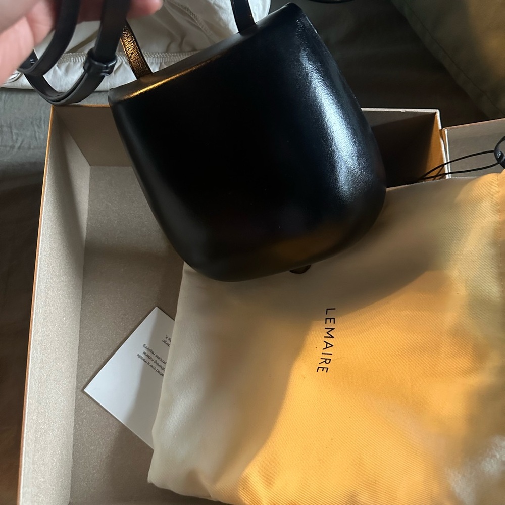 Lemaire molded tacco Leather Bag- NEW